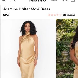 Jasmine halter maxi dress